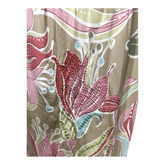 Ku De Ta Floral Sundress with Beaded Sequins size L - Picture 6 of 13